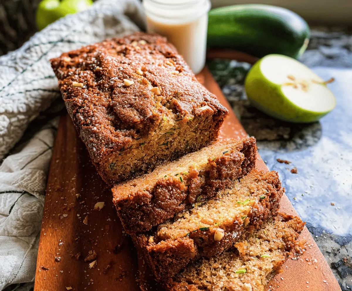 Moist Apple Zucchini Bread Recipe