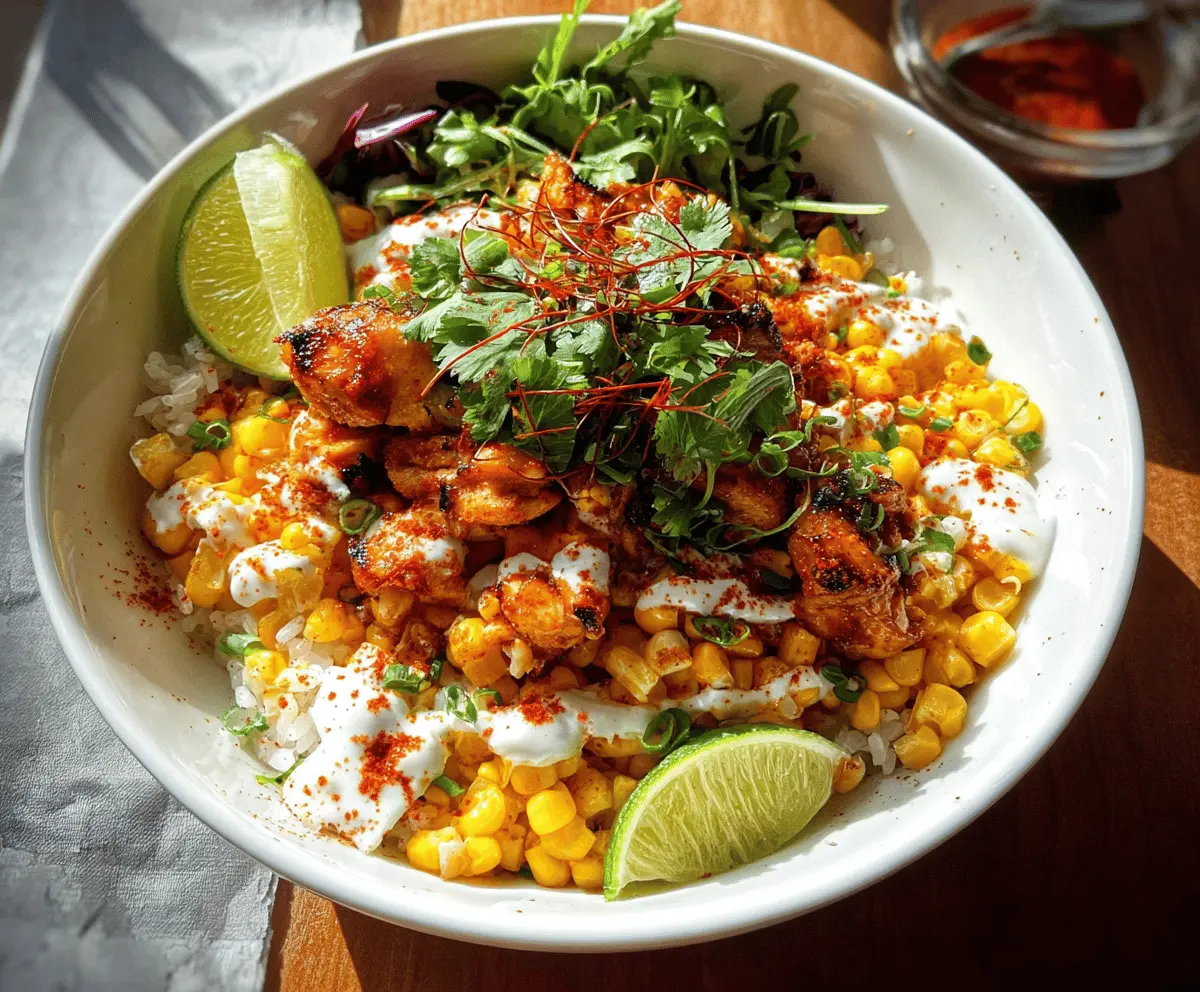 Easy Street Corn Chicken Rice Bowl Recipe