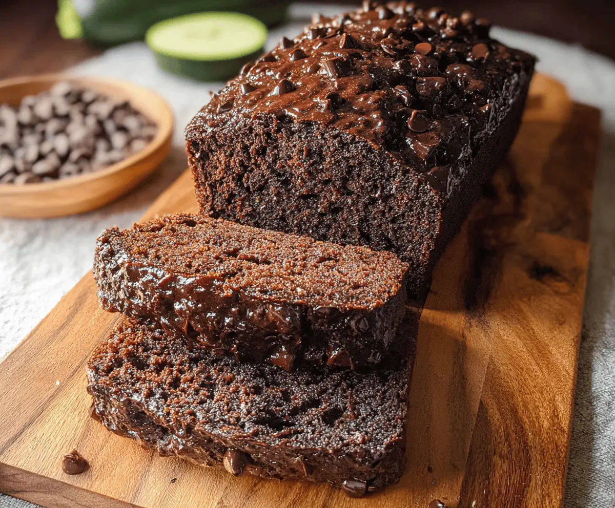 Moist Chocolate Zucchini Bread Recipe