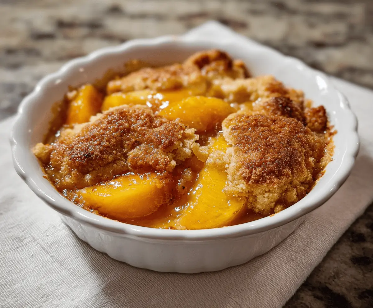 Classic Southern Peach Cobbler Recipe