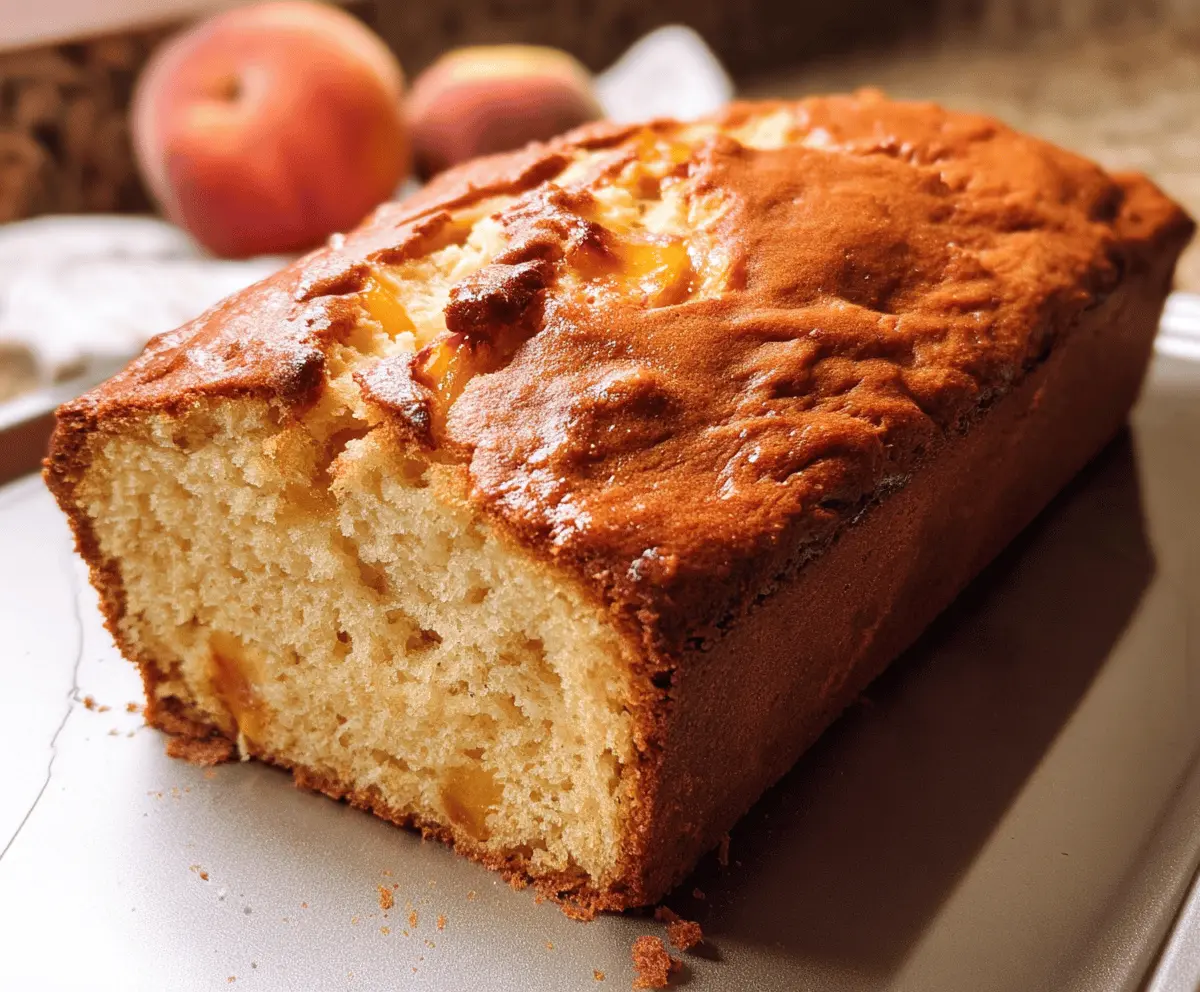 Easy Southern Peach Bread Recipe