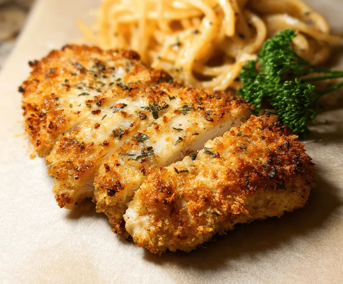 Crispy Parmesan Crusted Chicken Recipe