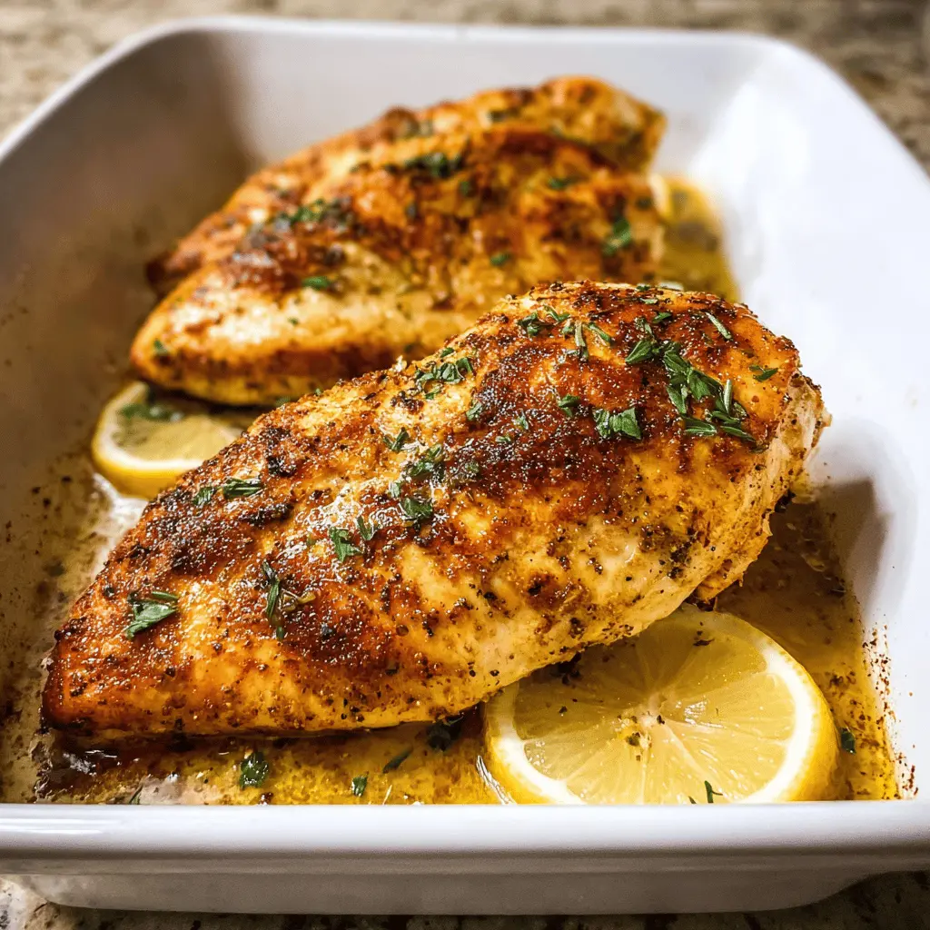 Easy Juicy Oven Baked Chicken Breast Recipe