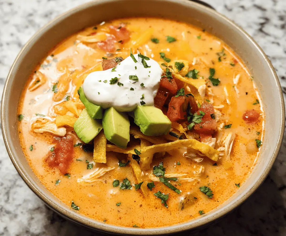 Creamy Chicken Tortilla Soup Recipe