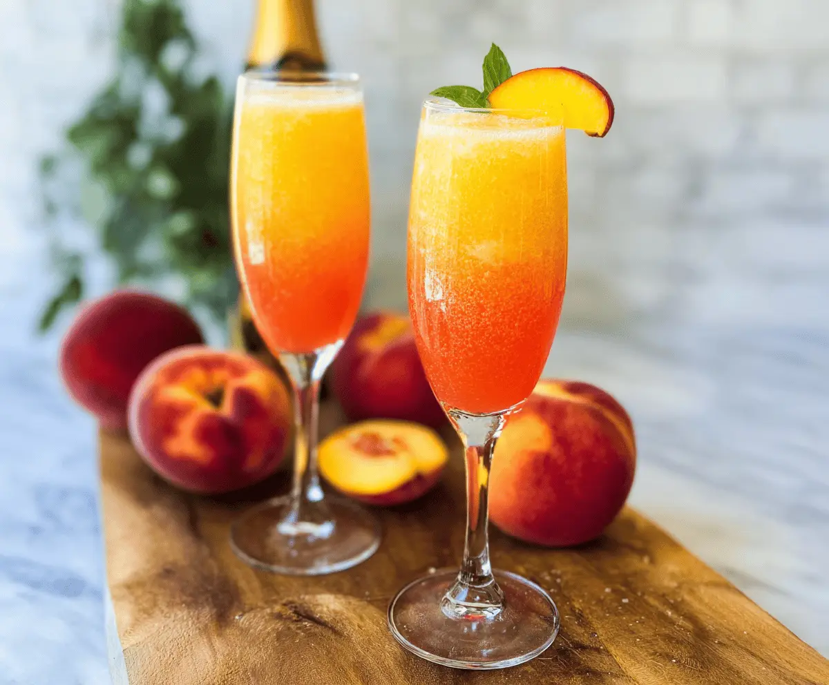 Easy Peach Bellini Recipe for Summer Sipping