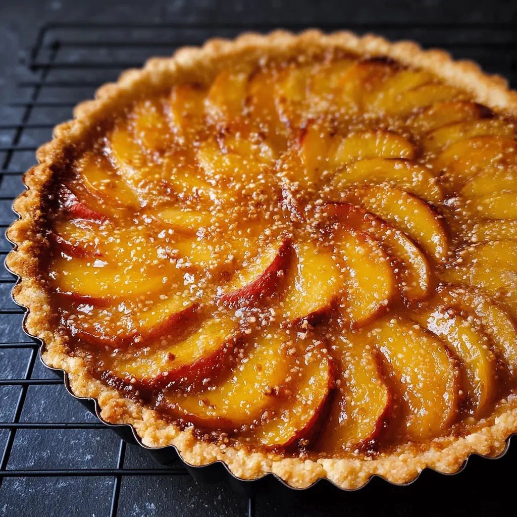 Easy Peach Tart Recipe With Fresh Fruit