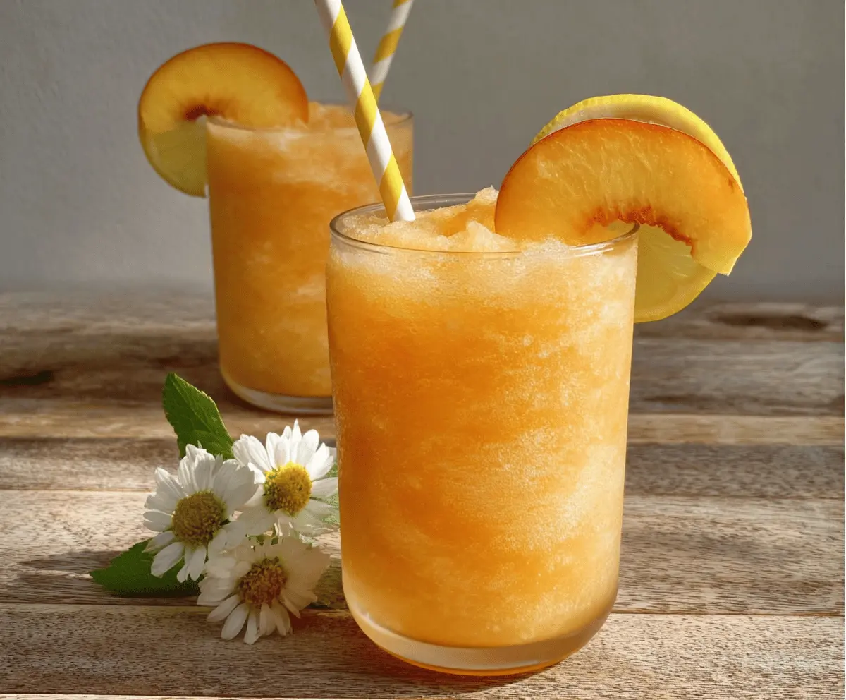 Refreshing Peach Lemonade Slush Recipe