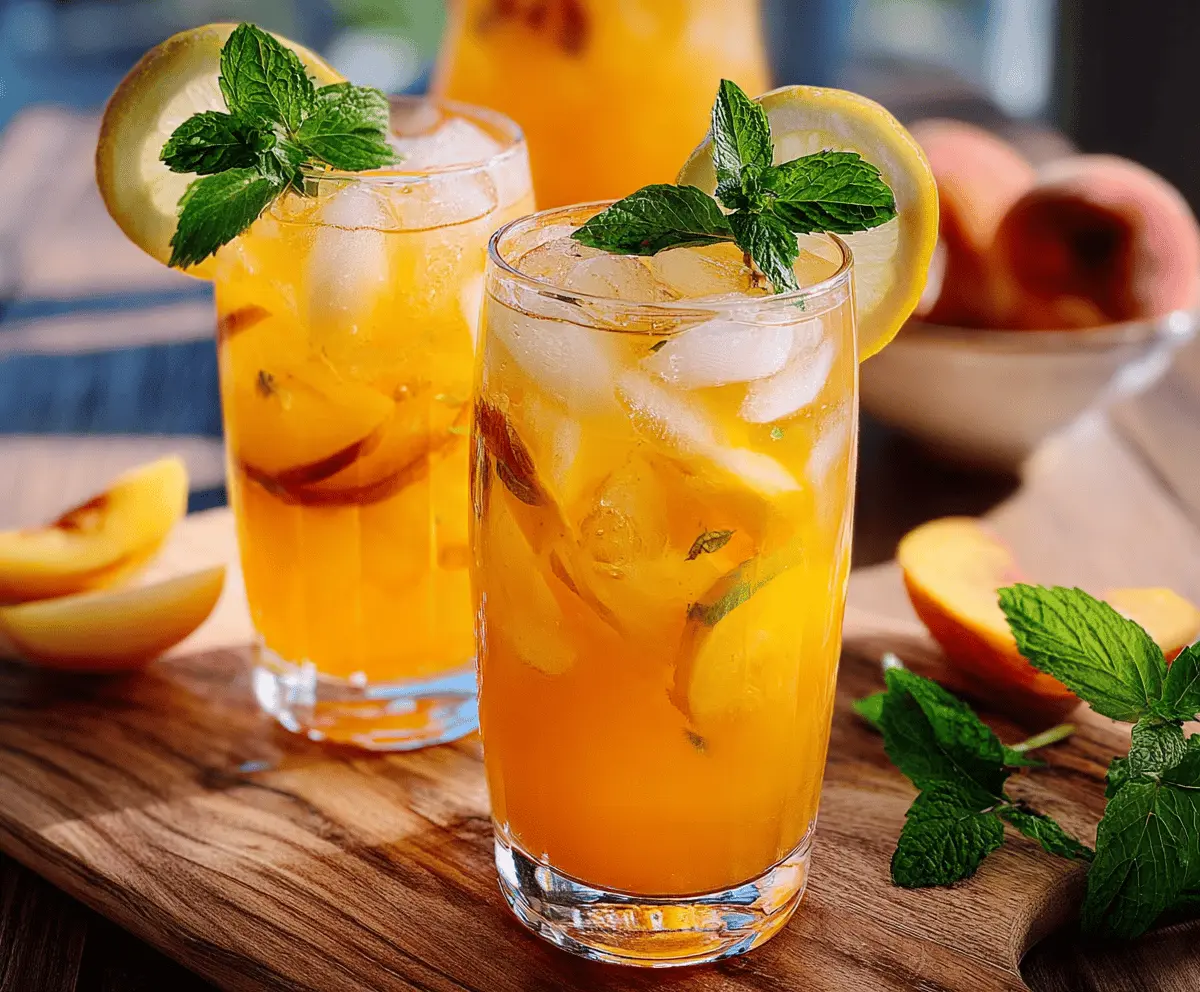 Refreshing Peach Lemonade Recipe for Summer
