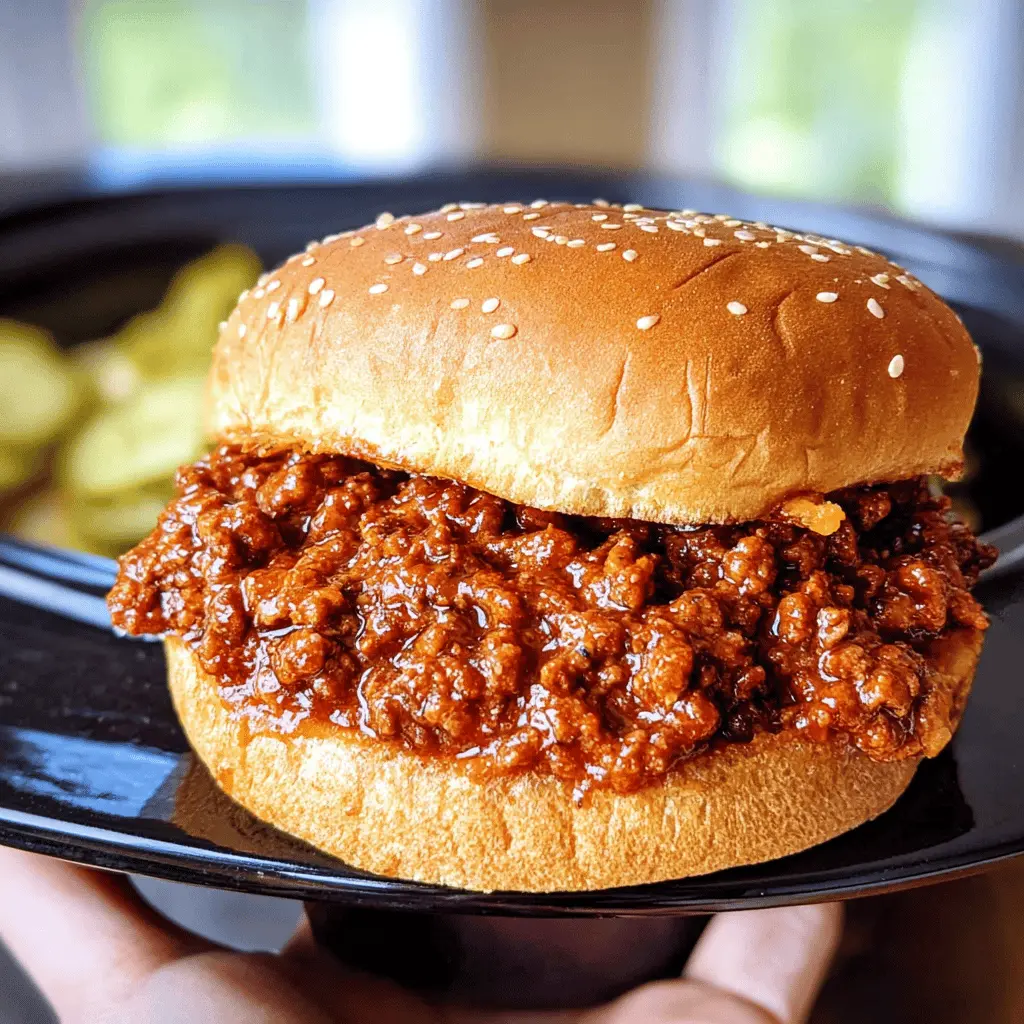 Easy Slow Cooker Sloppy Joes Recipe