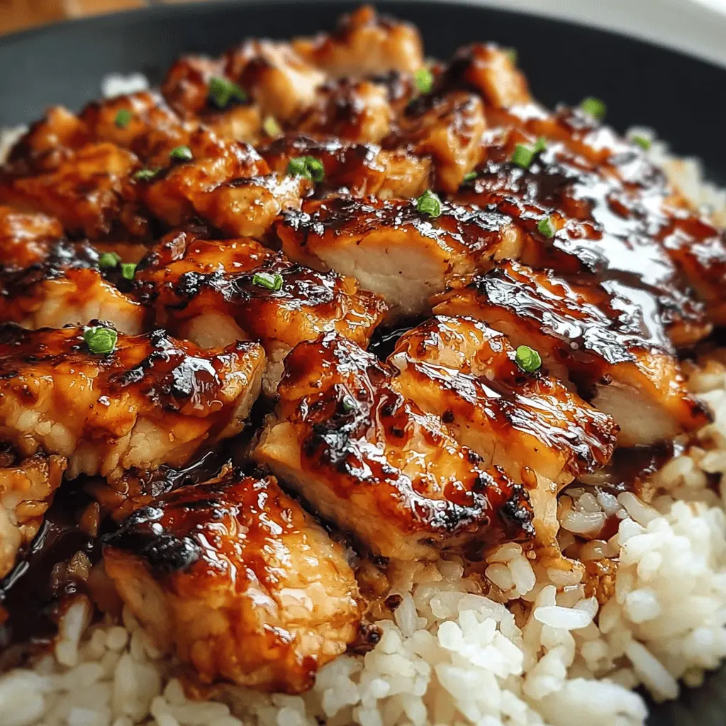 Easy Honey BBQ Chicken Rice Bowl Recipe