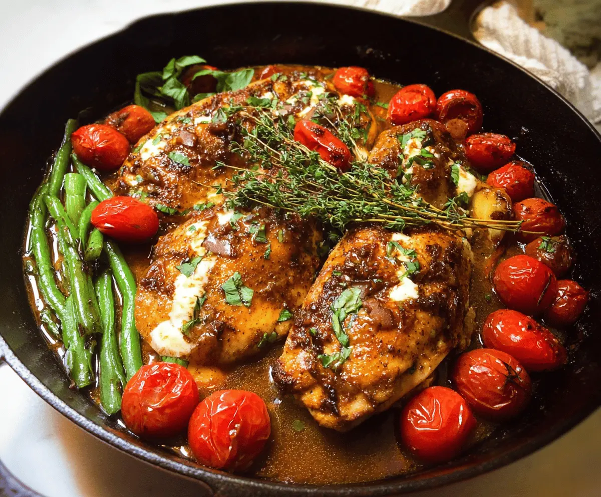 Easy One Pan Balsamic Chicken Dinner