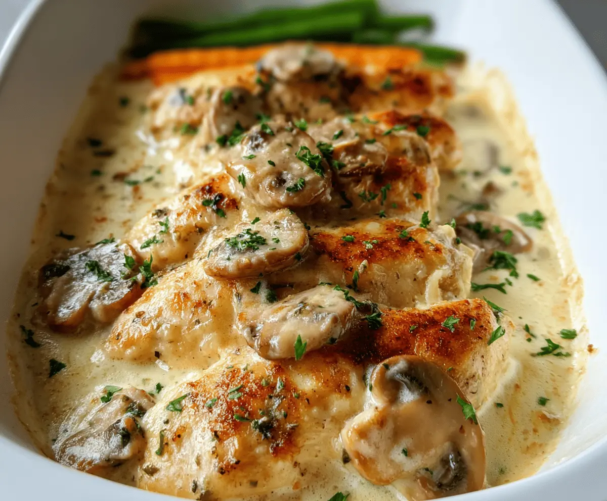 Creamy Chicken Gloria Recipe with Garlic and Herbs