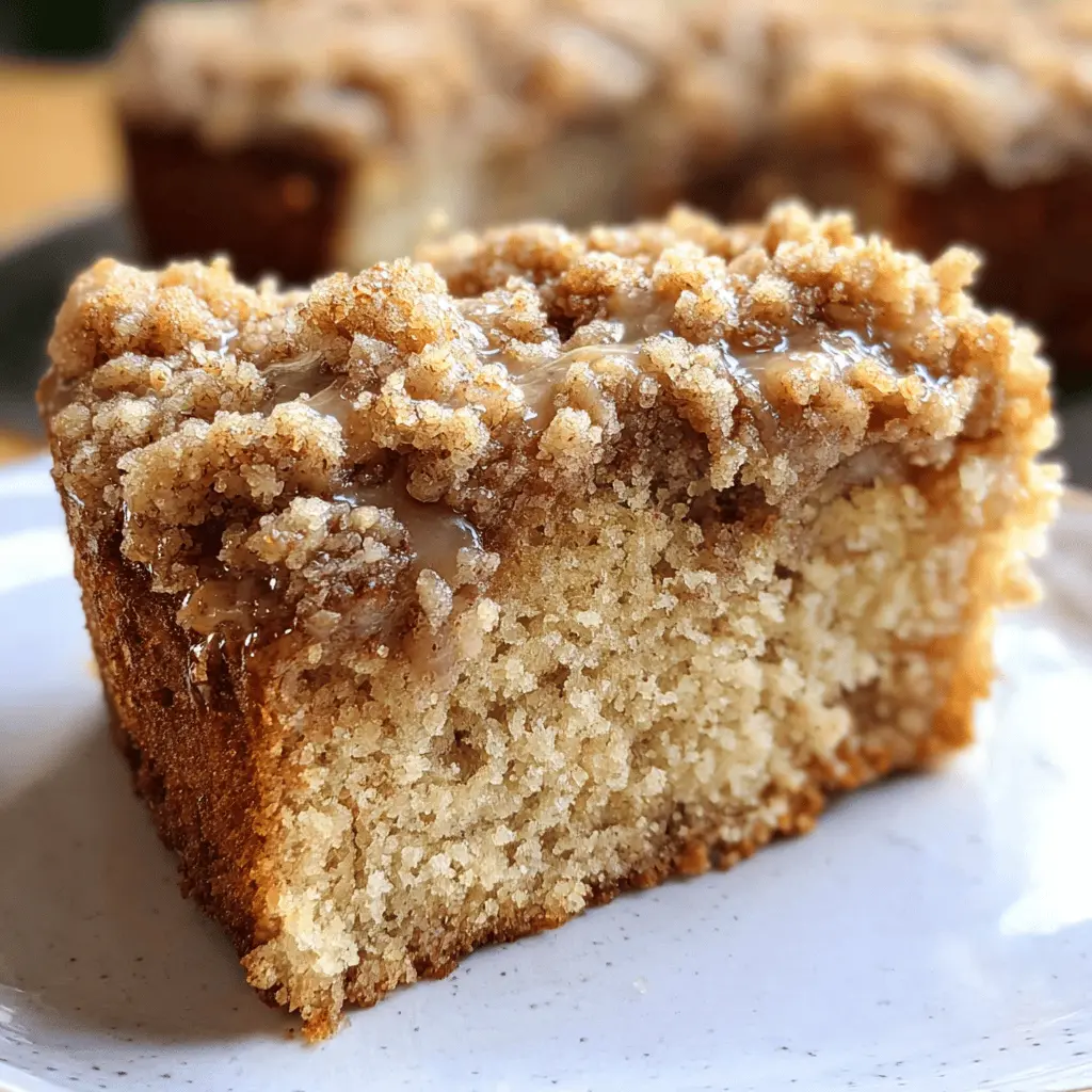 Moist Banana Crumb Coffee Cake With Streusel Topping