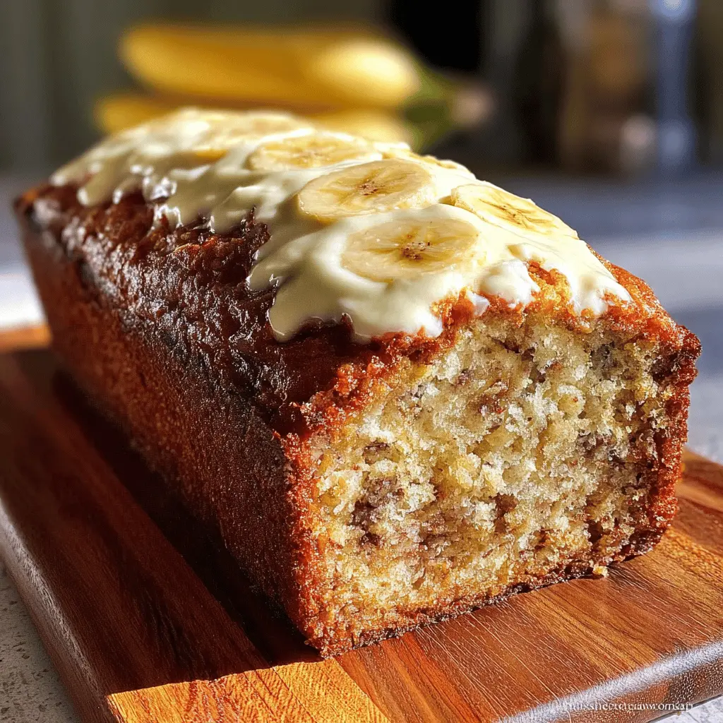 Cream Cheese Banana Bread Recipe with Moist Texture