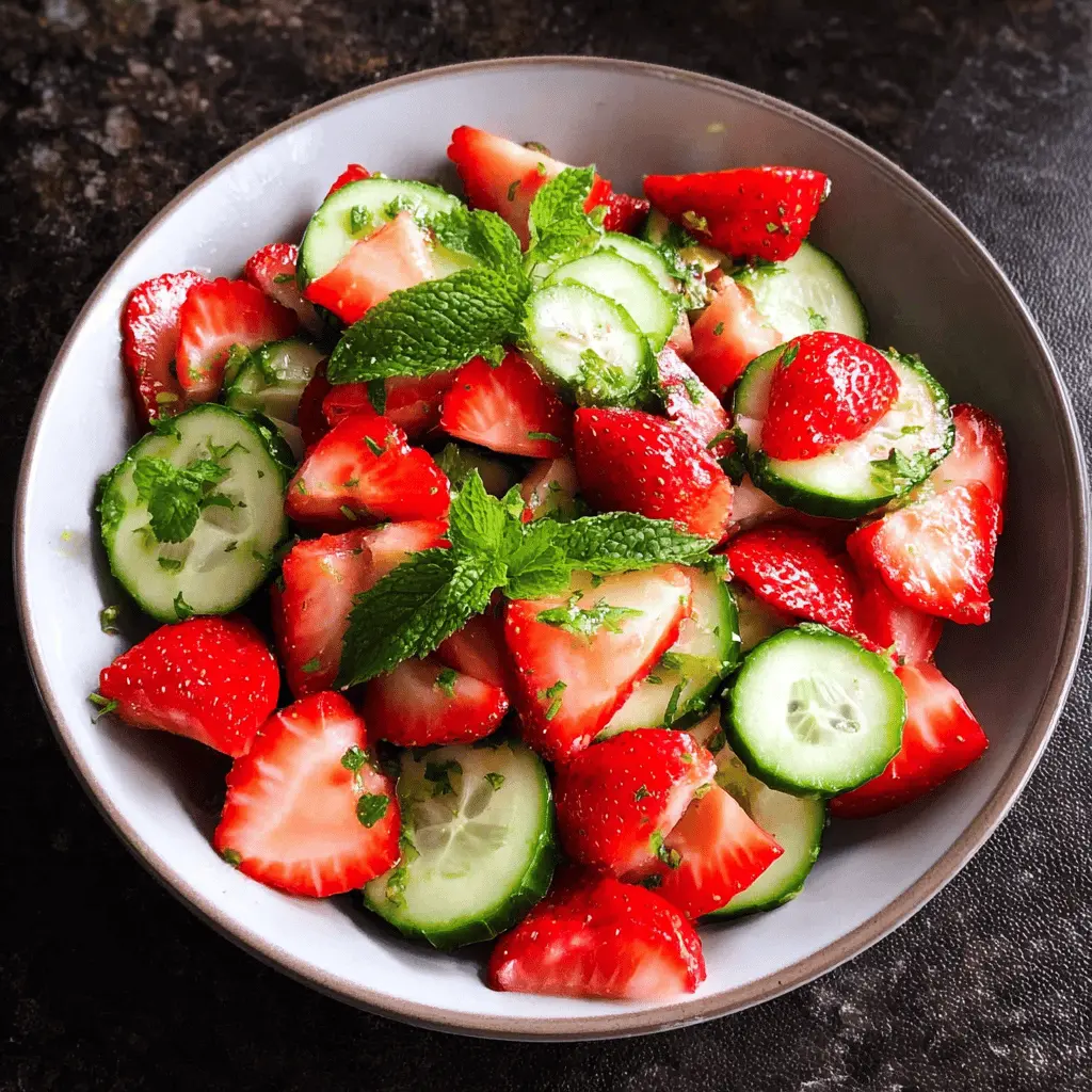 Refreshing Cucumber Strawberry Salad Recipe
