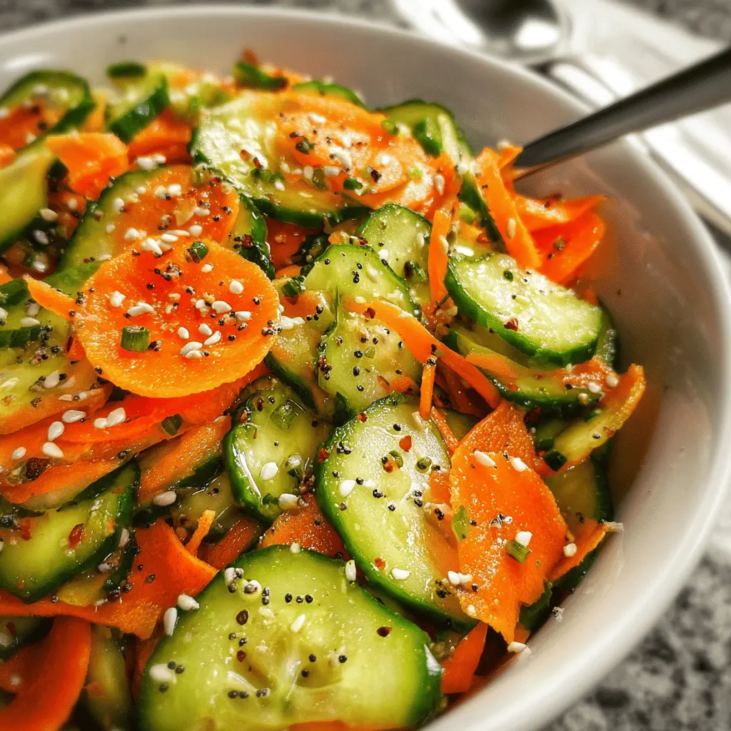 Fresh Carrot and Cucumber Salad Recipe