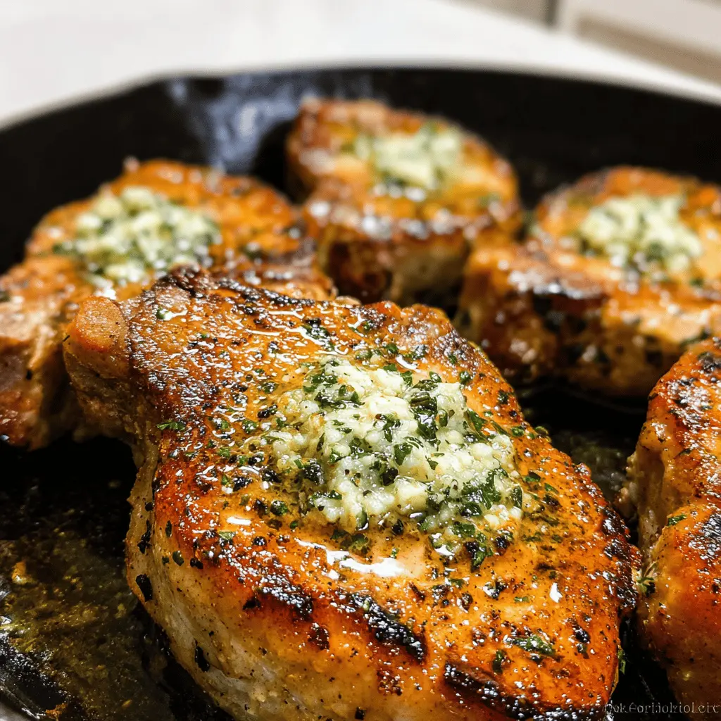 Garlic Butter Pan-Seared Pork Chops Recipe