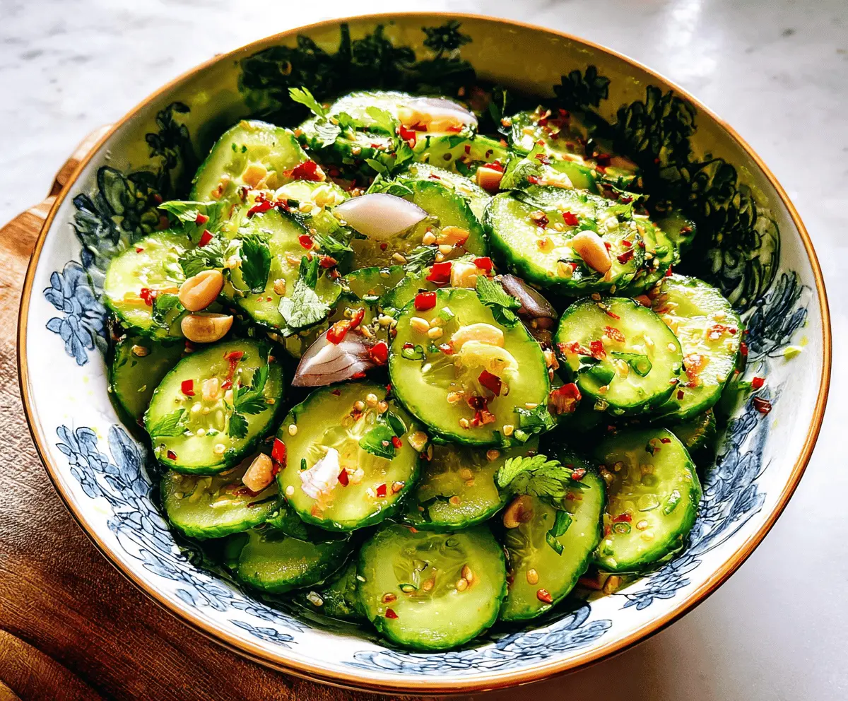 Easy Thai Cucumber Salad Recipe for Summer