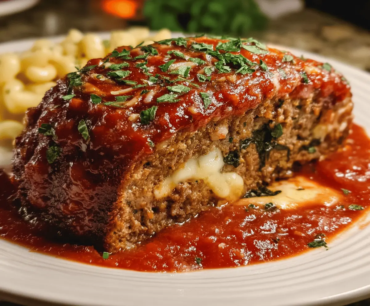 Easy Stuffed Italian Meatloaf Recipe