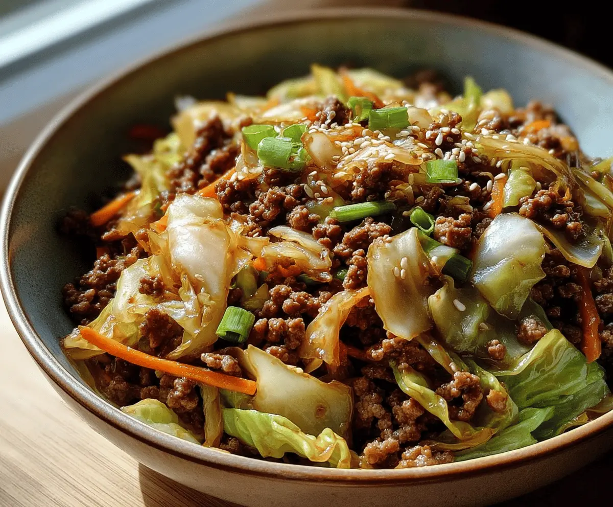 Healthy Chinese Beef and Cabbage Stir Fry Recipe