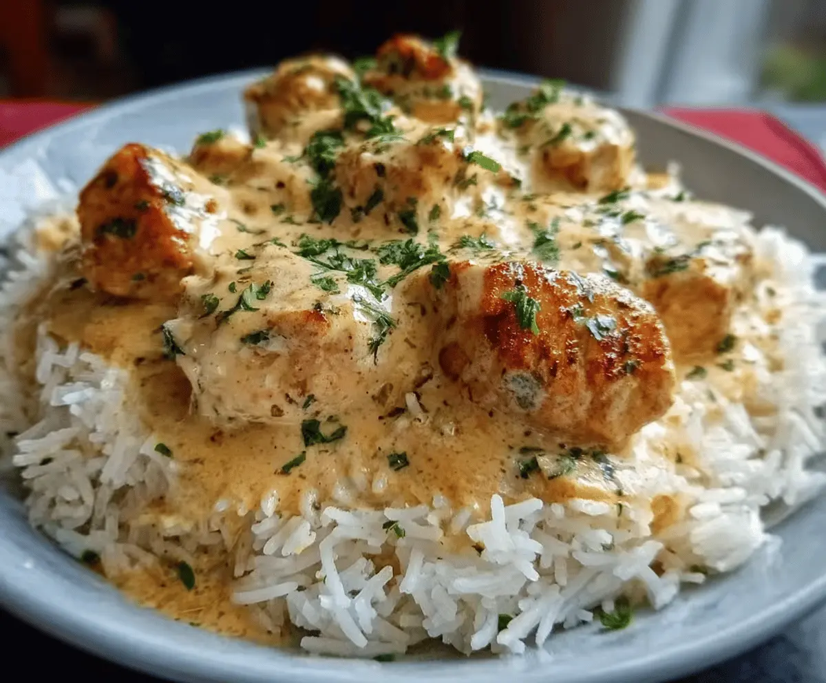 Creamy Smothered Chicken and Rice Recipe