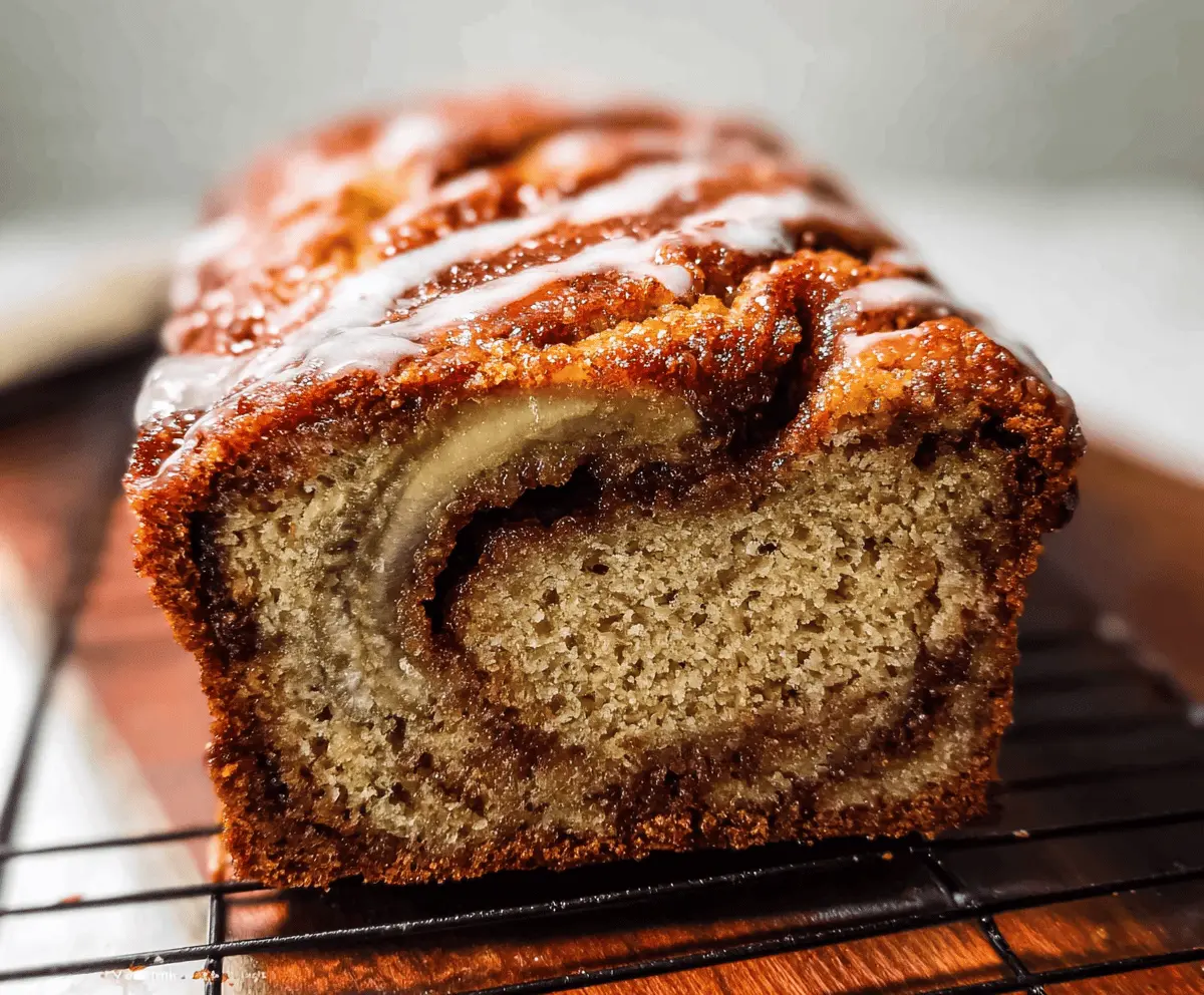 Easy Cinnamon Swirl Banana Bread Recipe