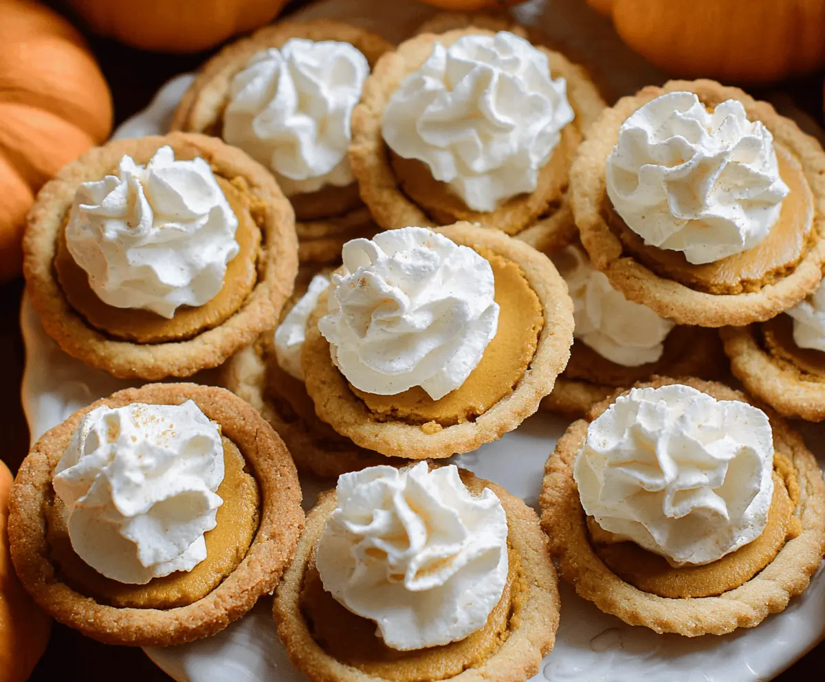 Delicious homemade pumpkin pie cookies with spiced pumpkin filling and golden cookie crust, perfect for fall desserts.
